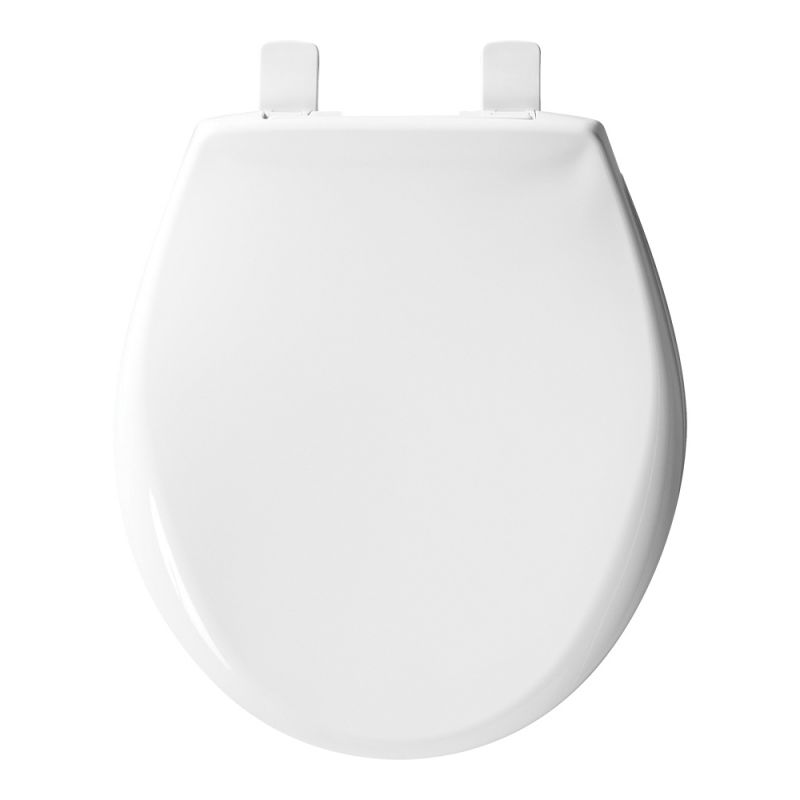 Mayfair 87SLOW-000 Toilet Seat, Round, Plastic, White White
