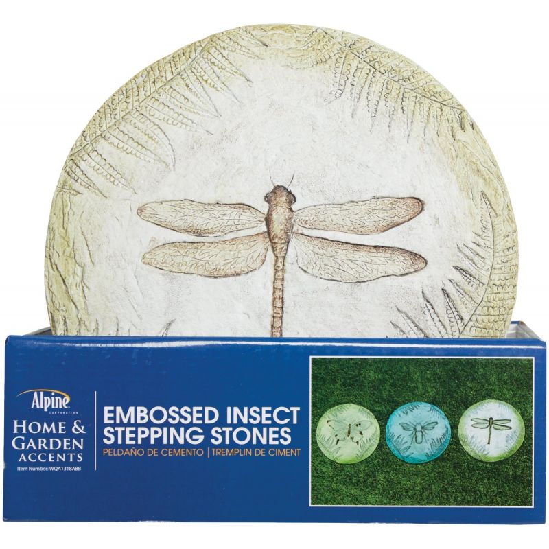 Alpine Imprinted Insect Stepping Stone Multi (Pack of 6)