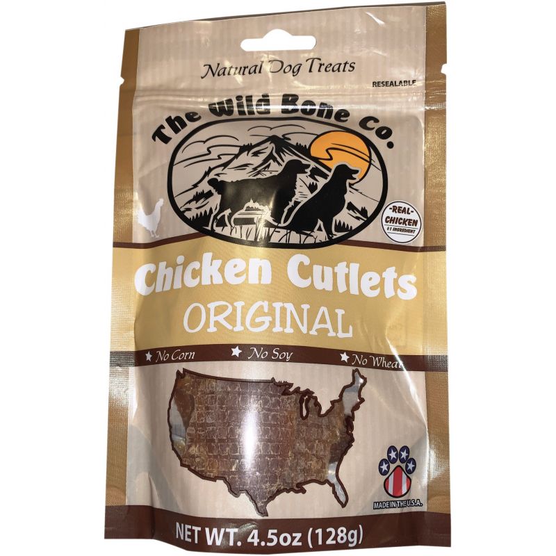 The Wild Bone Company Chicken Cutlets Dog Treat 4.5 Oz.