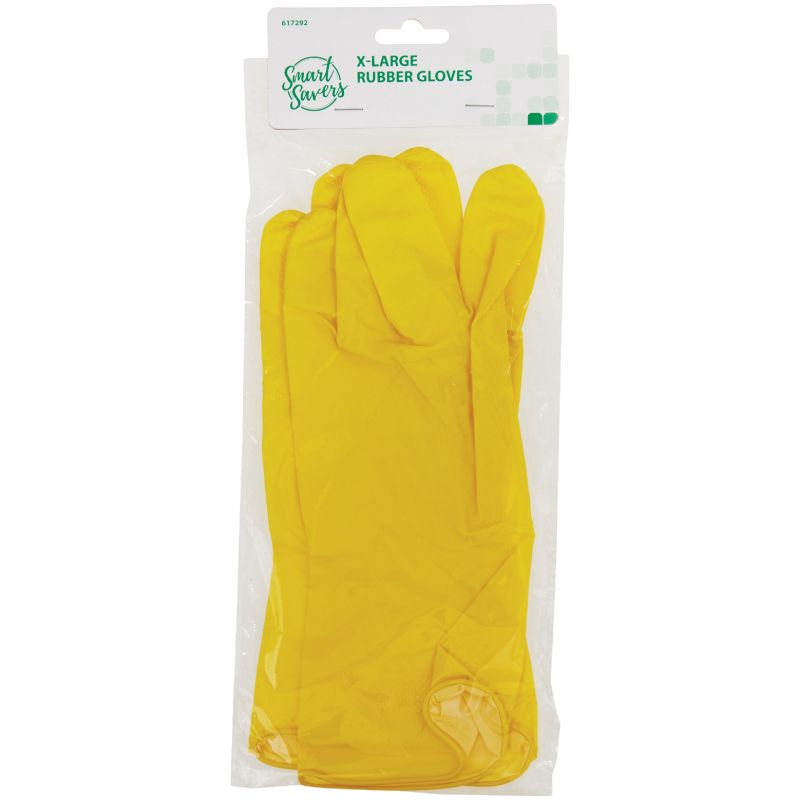 Smart Savers Kitchen Rubber Glove XL, Yellow (Pack of 12)