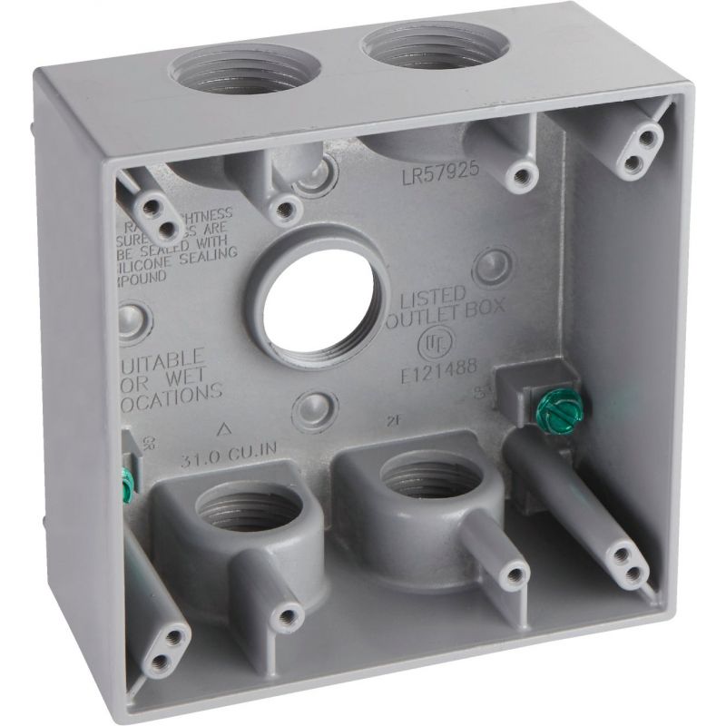 Hubbell Weatherproof Electrical Box Gray
