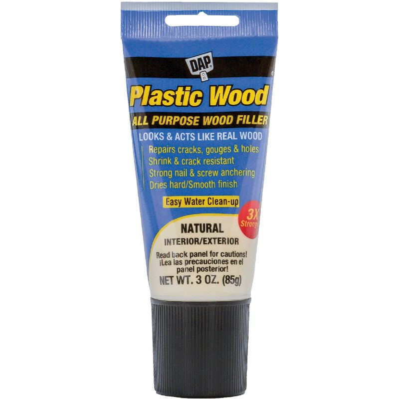Dap Plastic Wood All Purpose Wood Filler Natural, 3 Oz.