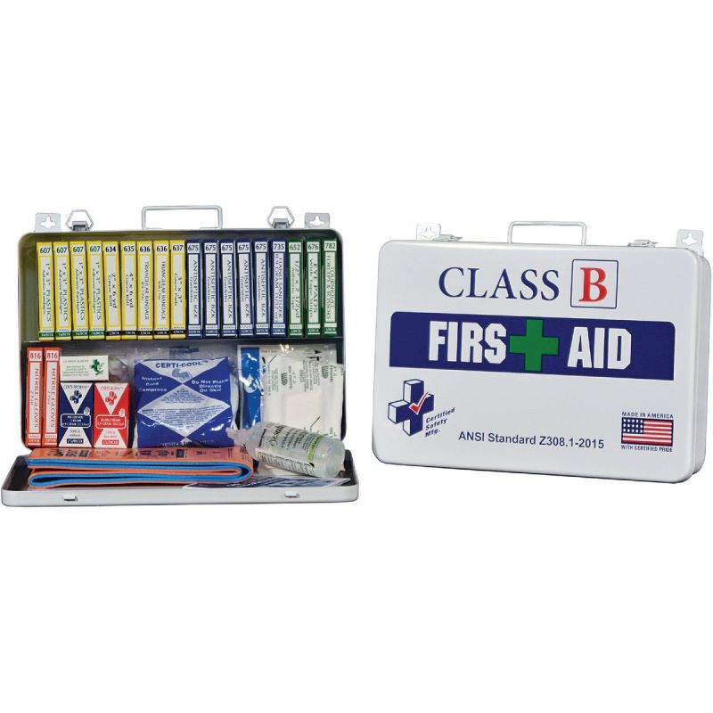 Certified Safety Class B ANSI &amp; OSHA Certified First Aid Kit