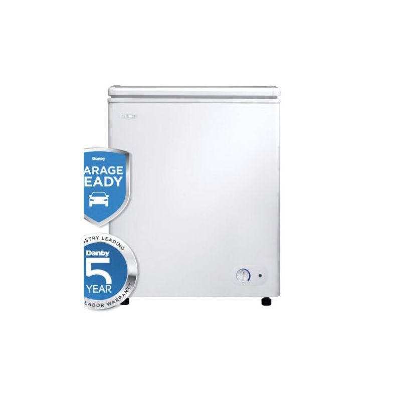 Danby DCF038A2WDB-3 Chest Freezer, 3.8 cu-ft Capacity, White 3.8 Cu-ft, White