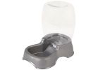 Petmate Pet Cafe Automatic Pet Waterer Pearl Silver Gray