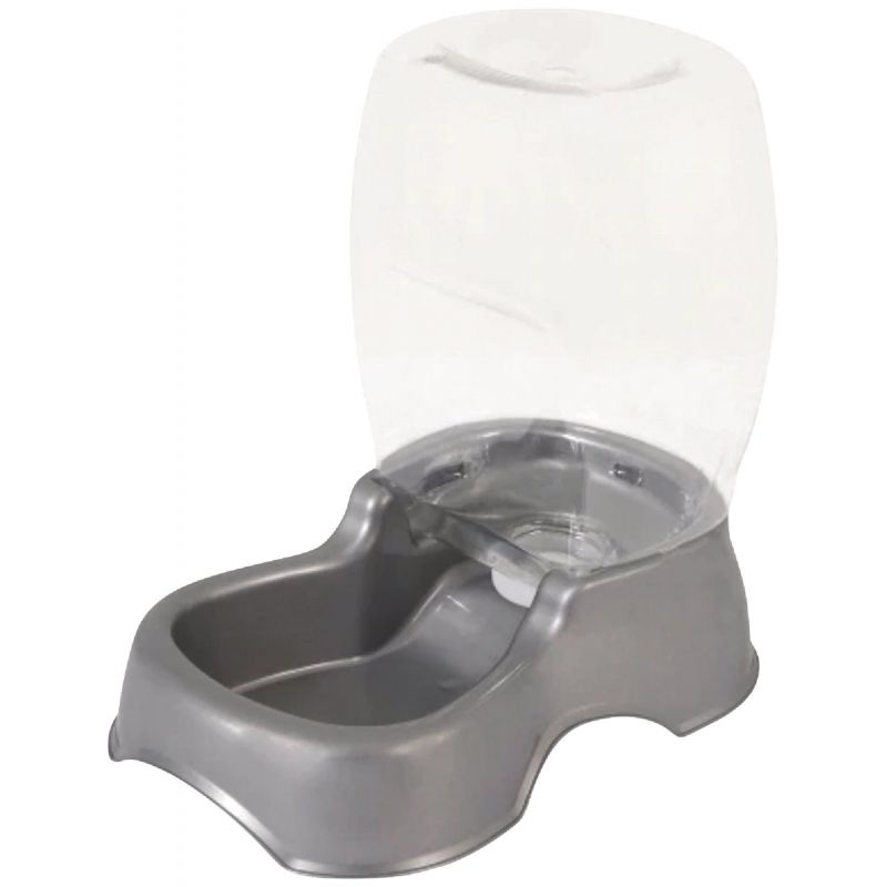 Petmate Pet Cafe Automatic Pet Waterer Pearl Silver Gray