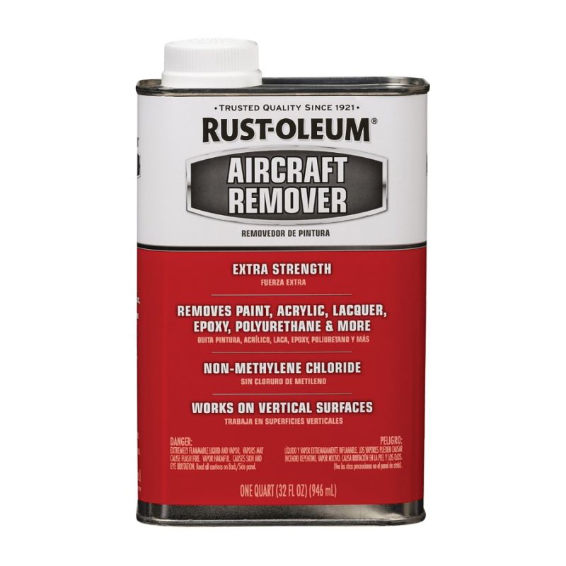 Rust-Oleum 323172 Aircraft Paint Remover, Liquid, Solvent-Like, 1 qt