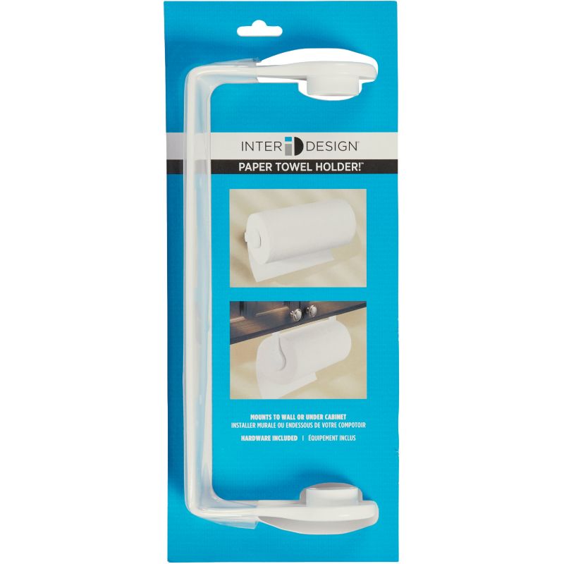 Interdesign Swivel Wall Mount Paper Towel Holder, White
