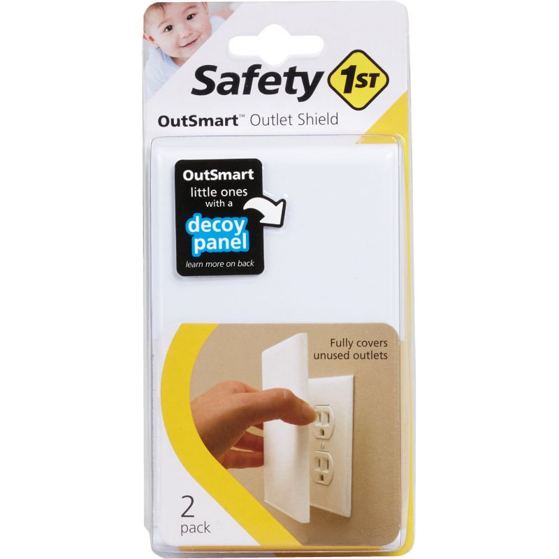 Safety 1st Outsmart Safety Outlet Shield White