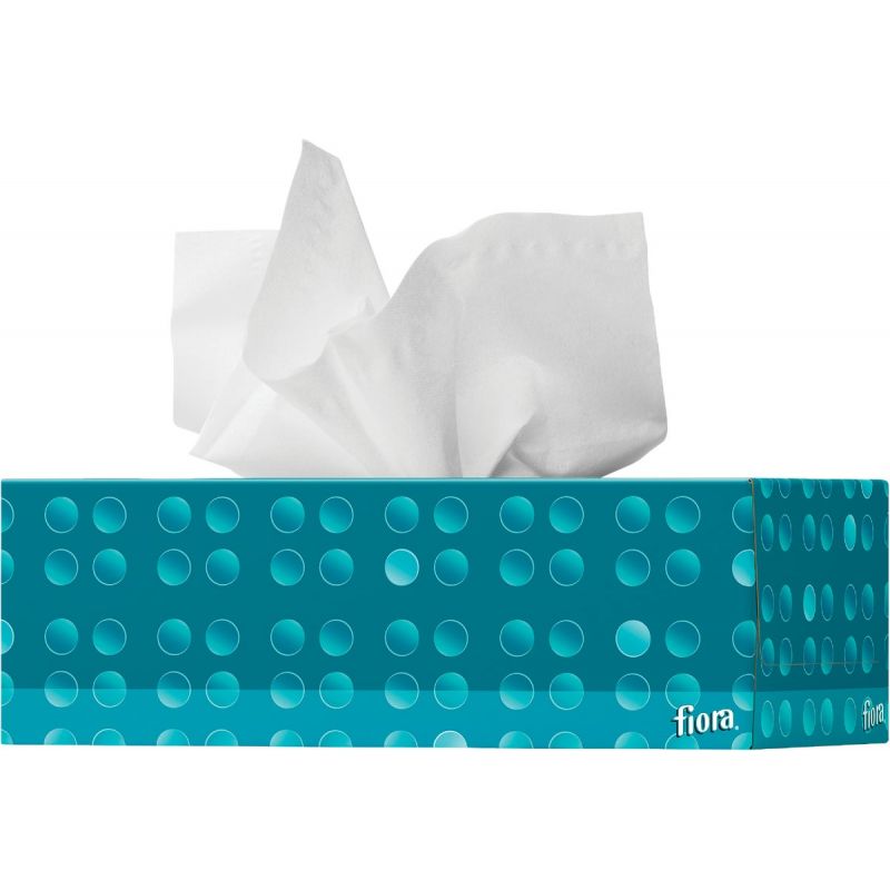 Fiora Facial Tissue 150 Ct., White (Pack of 18)