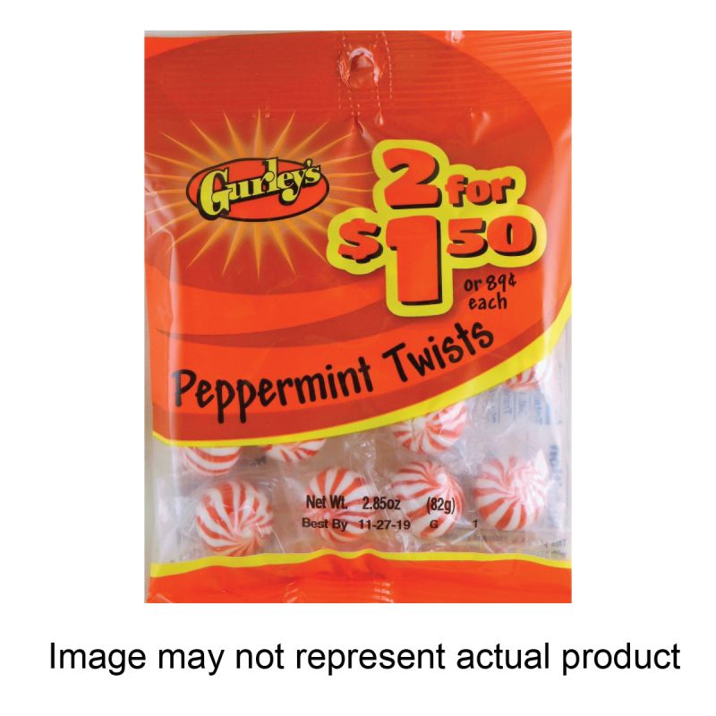 Gurley&#039;s 743792 Candy, Hard, Peppermint Twist Flavor, 4 oz