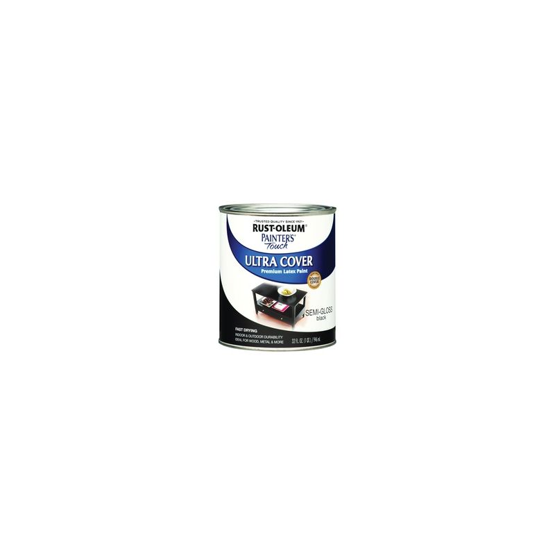 Rust-Oleum Painter's Touch Ultra Cover Latex Paint, 1 qt, Gloss White