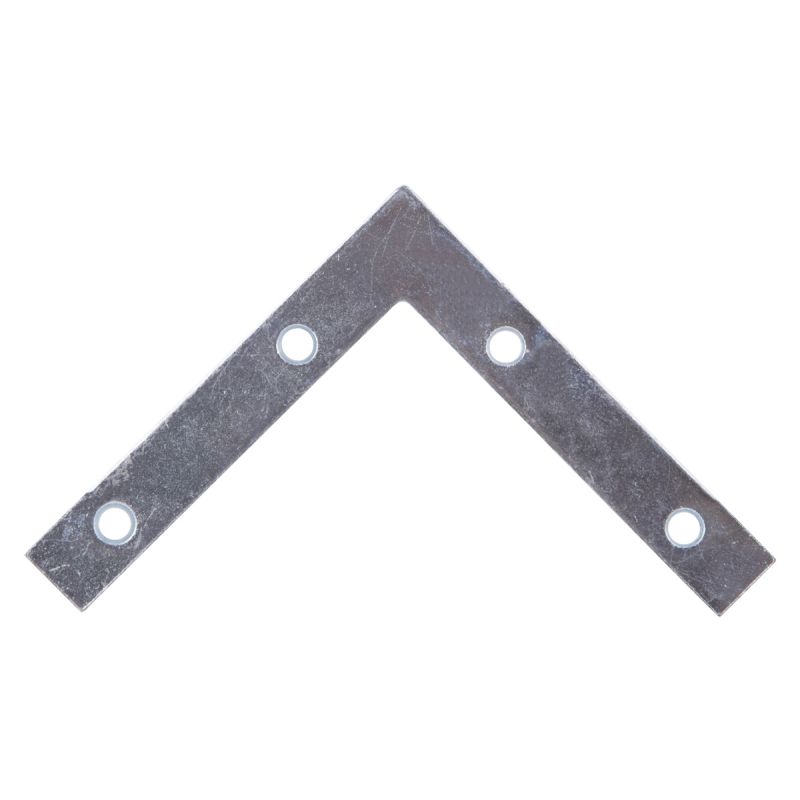 Prosource FC-Z03-01 Corner Brace, 3 in L, 3 in W, 1/2 in H, Steel, Zinc-Plated, 1.6 mm Thick Material (Pack of 20)