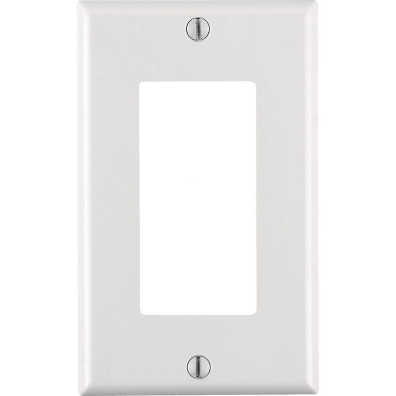 Leviton Decora Antimicrobial Outlet Wall Plate White
