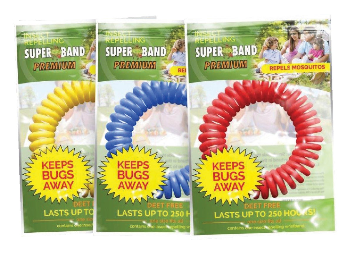 Insect 12 Mosquito Bug Repelling Wrist Band Superband Premium 4 Of Each Color 