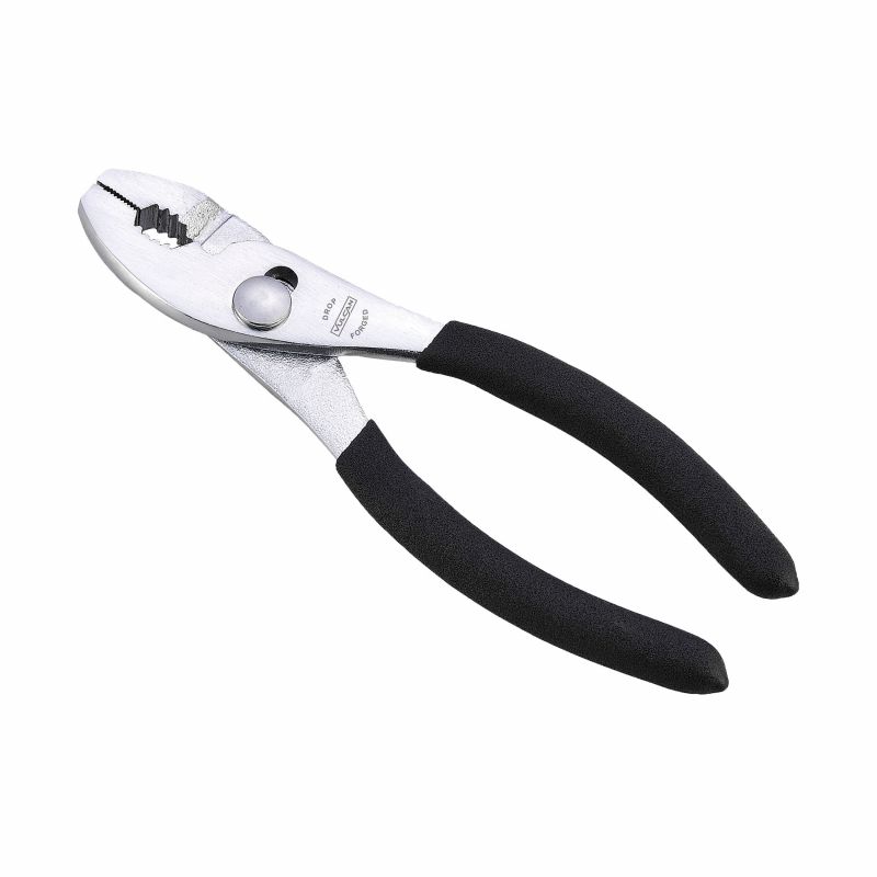 Vulcan JL-NP001 Slip Joint Plier, 6 in OAL, 1 in Jaw Opening, Black Handle, Non-Slip Handle, 1 in W Jaw, 7/8 in L Jaw (Pack of 40)