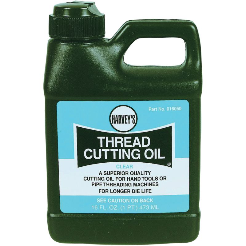 Harvey 16050 Thread Cutting Oil, Clear, 1 pt Bottle Clear