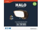 Halo Large Single Head LED Floodlight Fixture Bronze