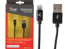 Fuse MFI Lightning USB Charging &amp; Sync Cable Black