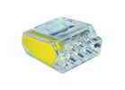 Gardner Bender PushGard 19-PC4 Wire Connector, 22 to 12 AWG Wire, Copper Contact, Polycarbonate Housing Material, Clear Yellow Clear Yellow