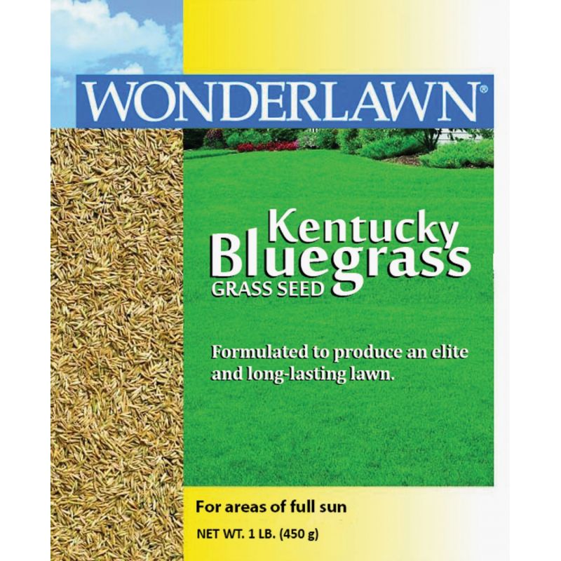 Wonderlawn Kentucky Bluegrass Grass Seed 1 Lb., Fine Texture, Deep Green Color