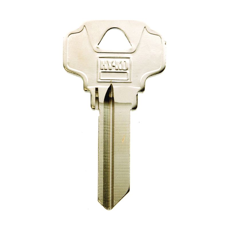 Hy-Ko 11010SC1D Key Blank, Brass, Nickel, For: Schlage Cabinet, House Locks and Padlocks