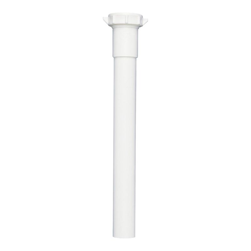 Plumb Pak PP42-8W Pipe Extension Tube, 1-1/4 in, 8 in L, Slip-Joint, Plastic, White White