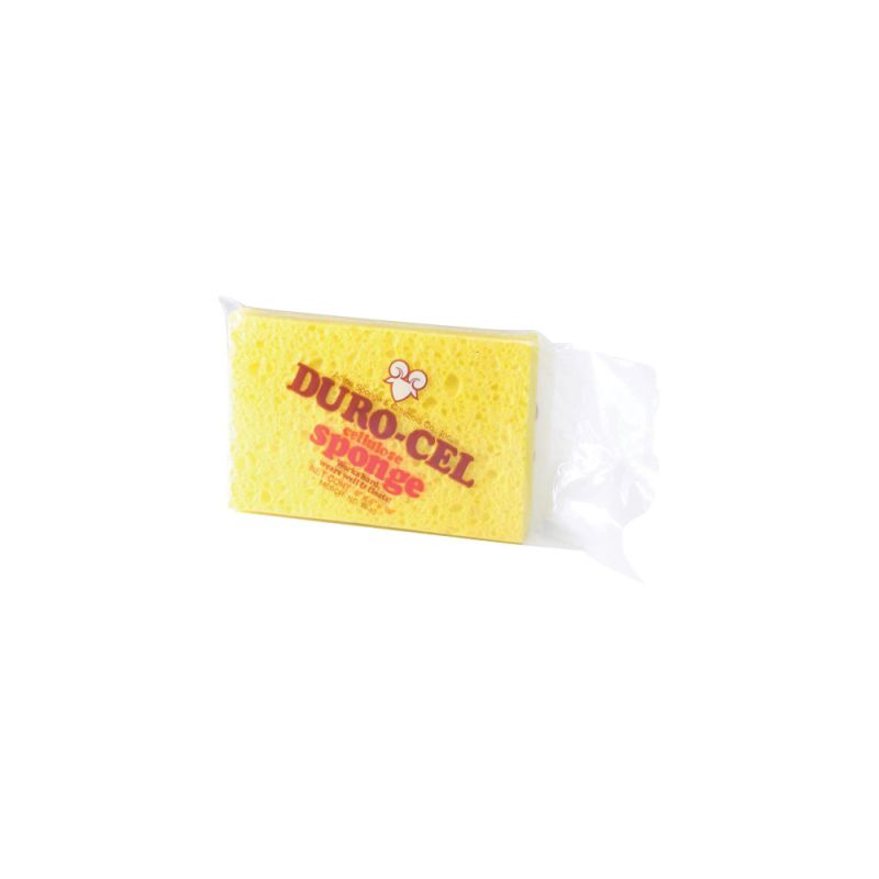 Duro-Cel 03040 Sponge, 6 in L, 4 in W, 3/4 in Thick, Cellulose, Yellow Yellow