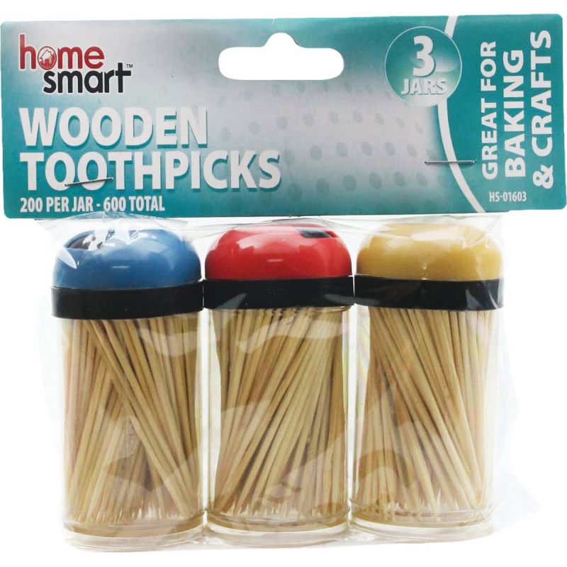 Home Smart Wooden Toothpicks (Pack of 36)