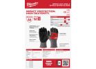 Milwaukee Impact Cut Level 5 Nitrile Work Gloves L, Gray, Red, Black