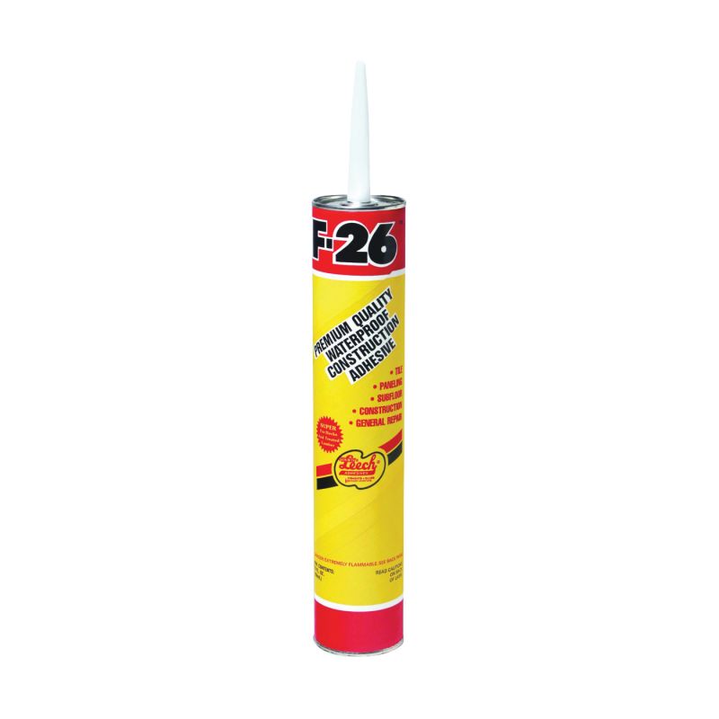 Leech Adhesives F26-34 Construction Adhesive, Beige, 28 fl-oz Cartridge Beige