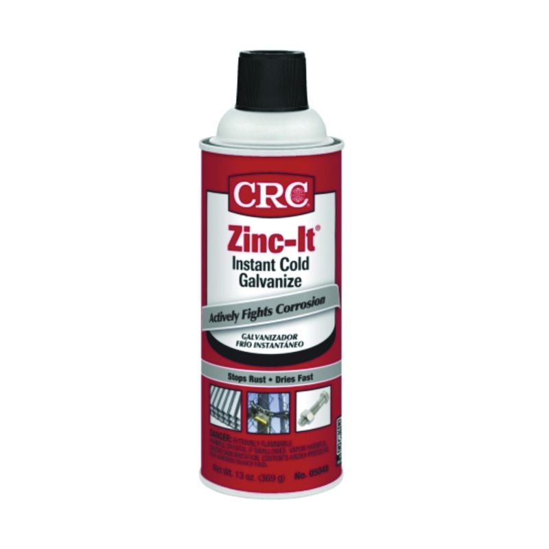 CRC 05048 Cold Galvanized Spray Paint, Gray, 13 oz, Can Gray