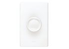 Lutron Single-Pole Preset Rotary Dimmer Switch White/Ivory