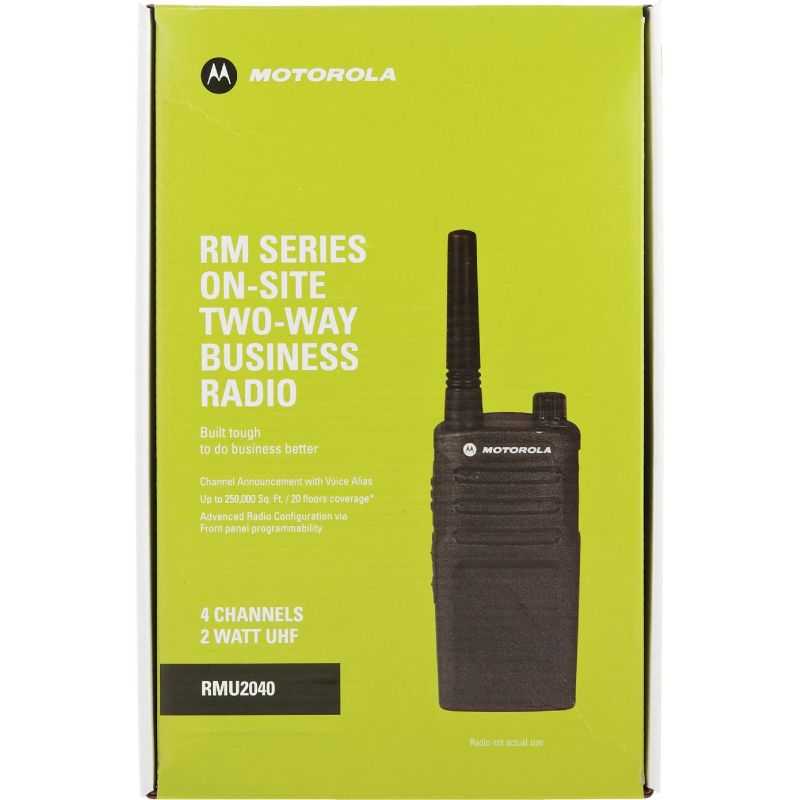 Motorola 2 Watt UHF Business 2-Way Radio Black