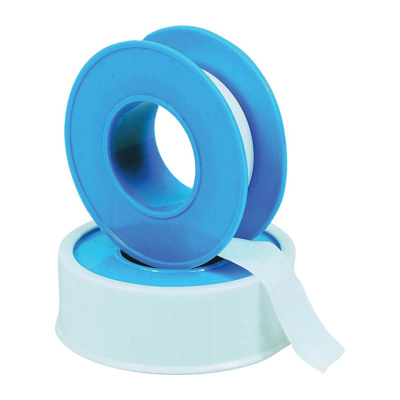 Harvey 17072B-500 Thread Seal Tape, 260 in L, 1/2 in W, PTFE, Blue/White Blue/White