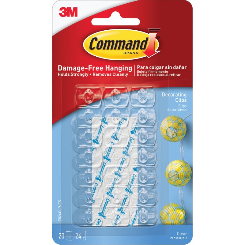 Command Decor Adhesive Clip Clear