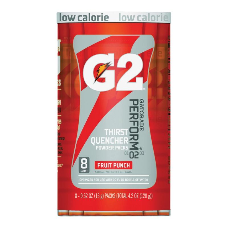 Gatorade 13166 Thirst Quencher Instant Powder Sports Drink Mix, Powder, Fruit Punch Flavor, 1.34 oz Pack (Pack of 8)
