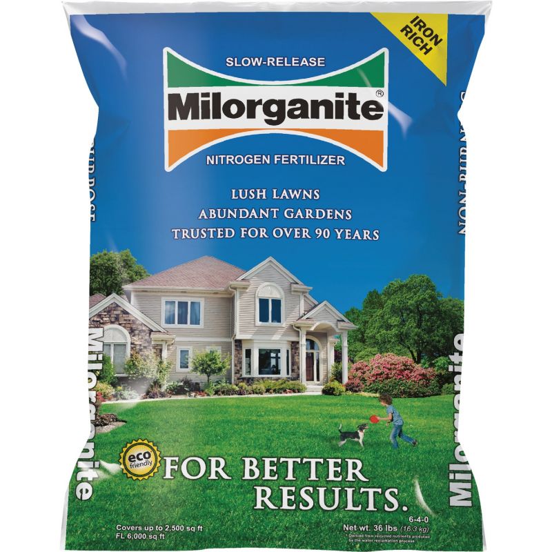 Milorganite Slow-Release Nitrogen Lawn Fertilizer