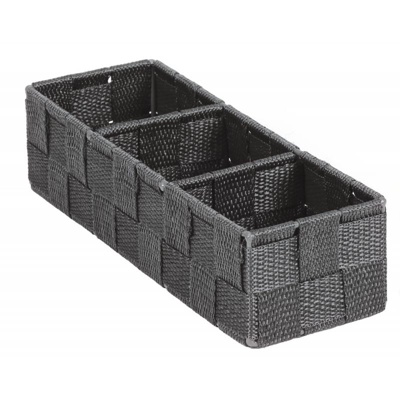 Home Impressions Woven Storage Tray Gray