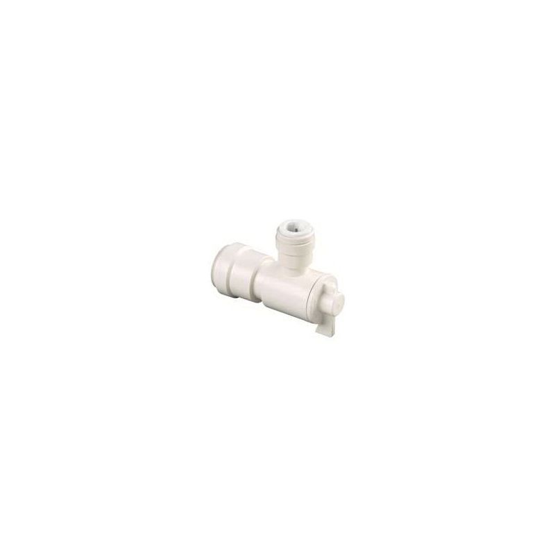 Watts 3556-1006/P-676 Angle Valve, 1/2 x 1/4 in Connection, Sweat x Sweat, 250 psi Pressure, Thermoplastic Body Off-White