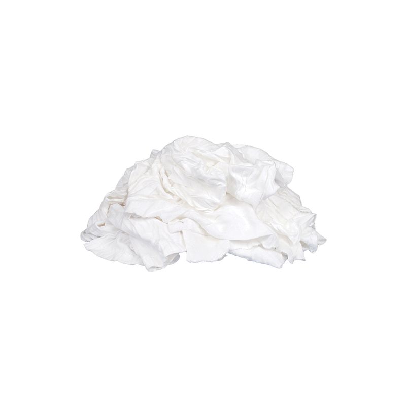 Buffalo 60317 Recycled Cloth Rag, White White