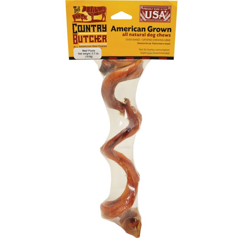 The Country Butcher Beef Bully Spring Dog Treat Chew 0.7 Oz.