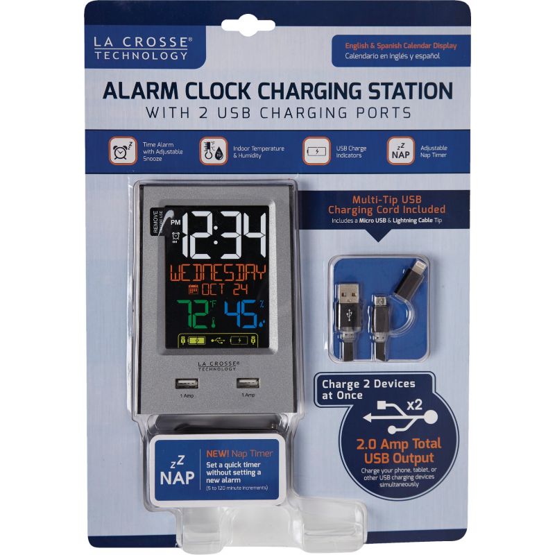 La Crosse Technology Multi-Color Digital Electric Alarm Clock