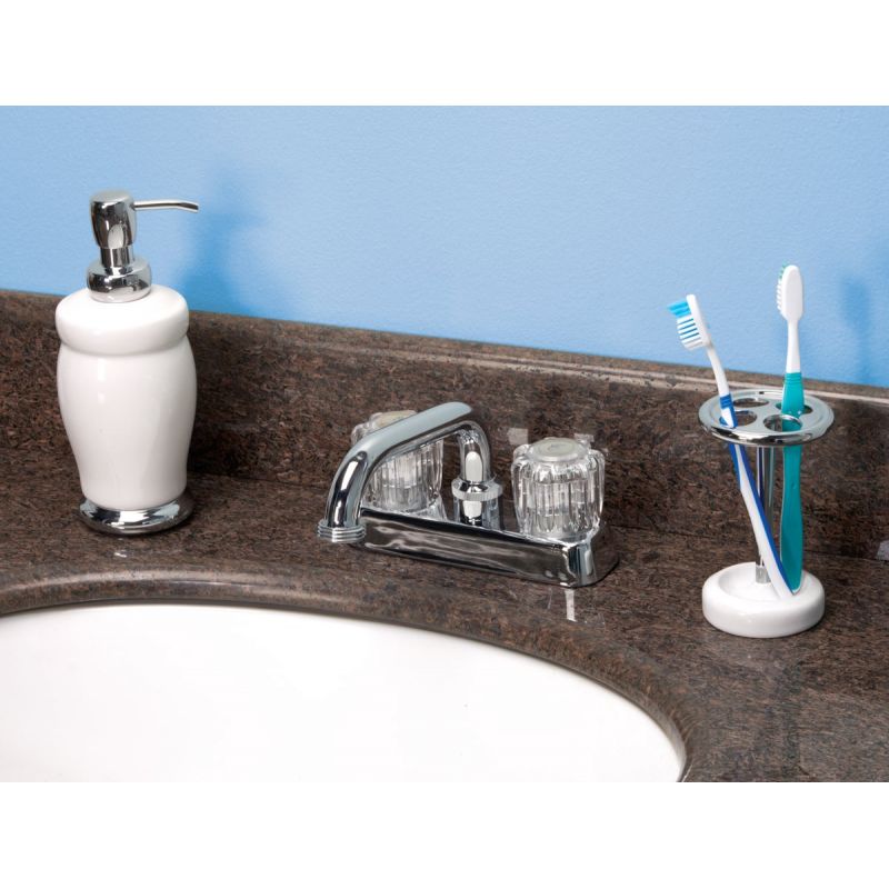 Home Impressions 2-Handle Laundry Faucet With Acrylic Handles