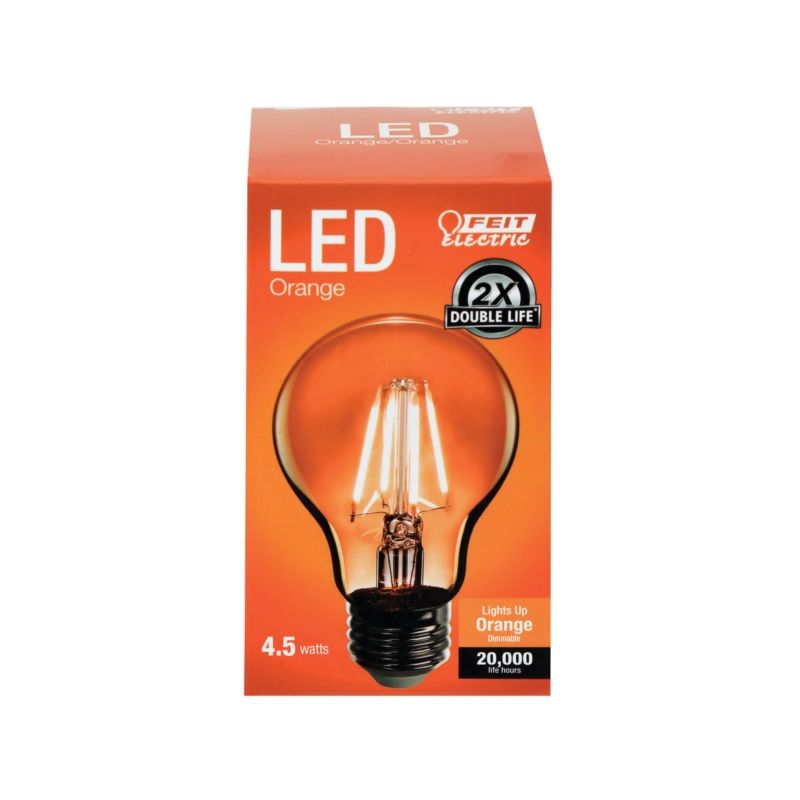 Feit Electric A19/TO/LED LED Bulb, General Purpose, A19 Lamp, 25 W Equivalent, E26 Lamp Base, Dimmable, Clear