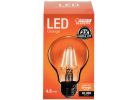 Feit Electric A19/TO/LED LED Bulb, General Purpose, A19 Lamp, 25 W Equivalent, E26 Lamp Base, Dimmable, Clear (Pack of 6)