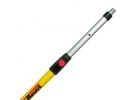 Mr. LongArm Super Tab-Lok 7512 Extension Pole, 1-1/4 in Dia, 6.2 to 11.2 ft L, Aluminum, Fiberglass Handle