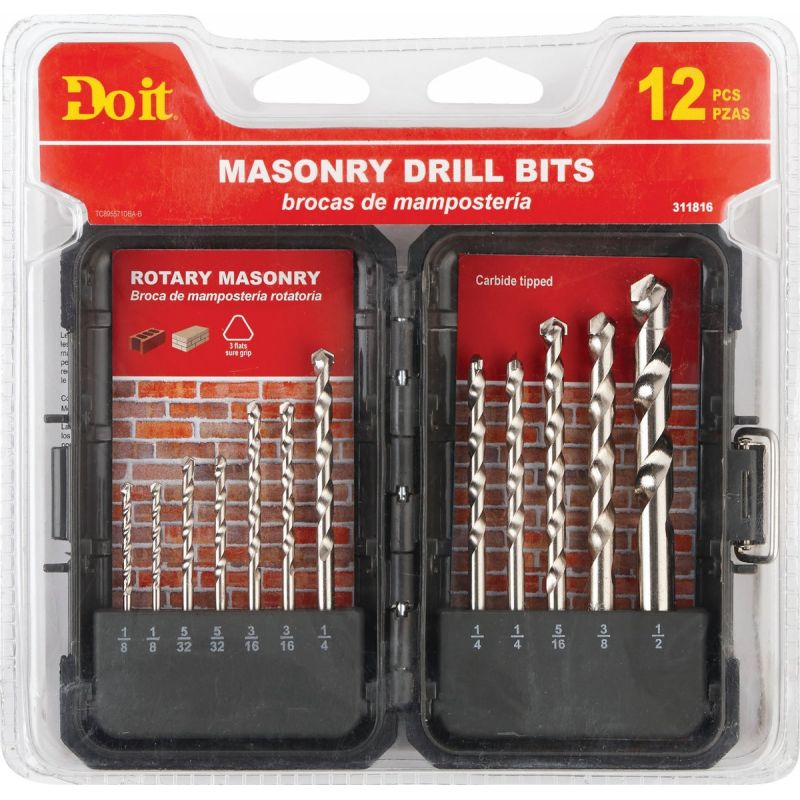 Do it 12-Piece Masonry Drill Bit Set