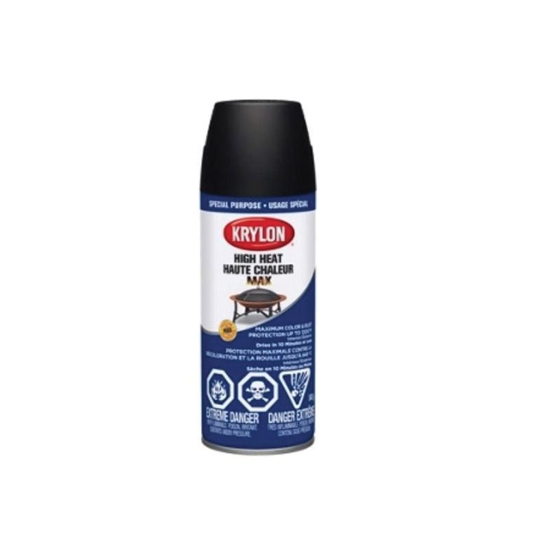 Krylon 41607 Spray Paint, Black, 12 oz, Can Black