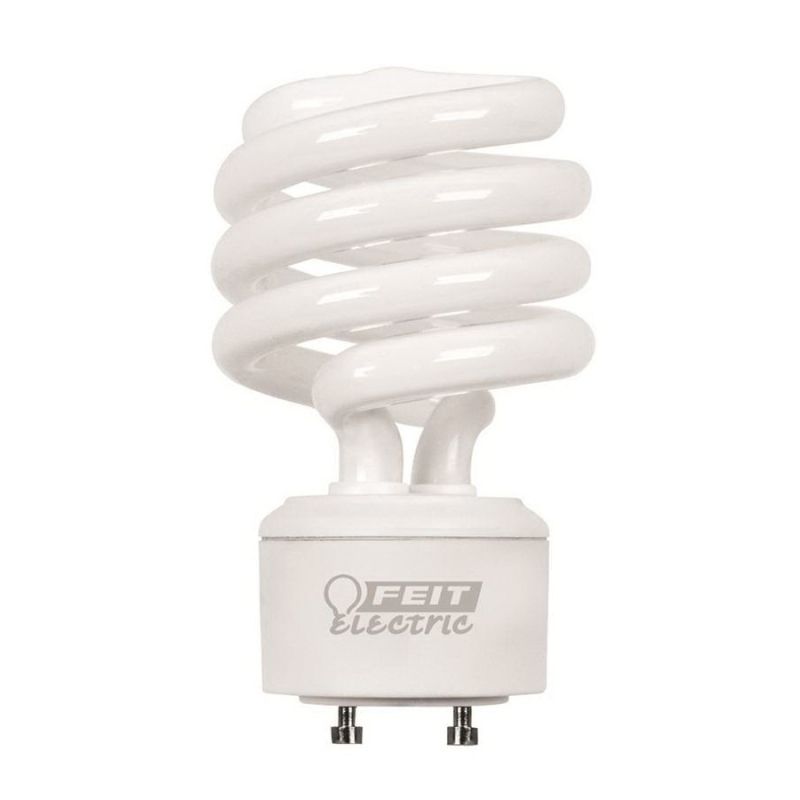 Feit Electric BPESL23TMGU24/CAN Compact Fluorescent Bulb, 23 W, Spiral Lamp, GU24 Lamp Base, 1600 Lumens